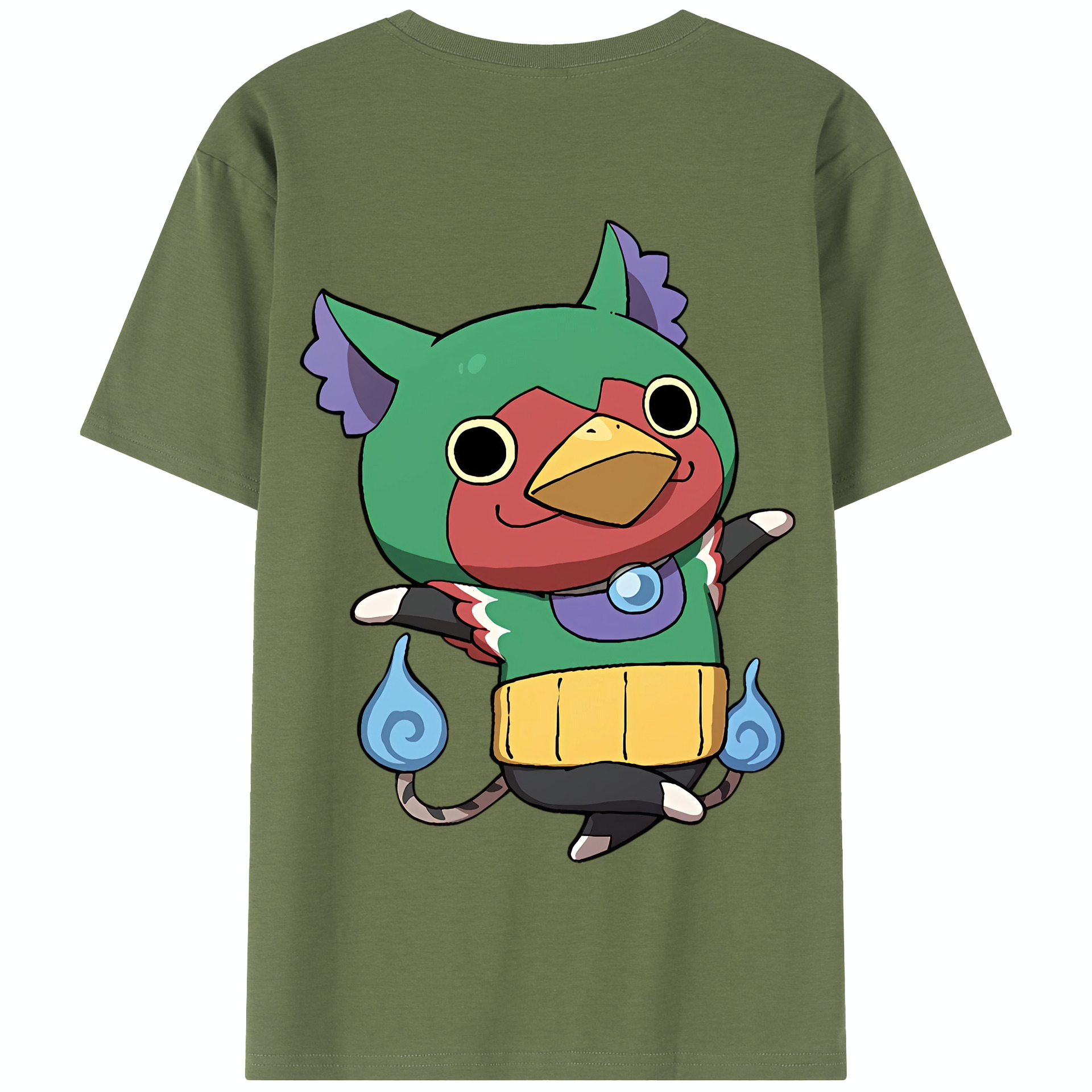 （画像用） 妖怪ウォッチ Yo-kai Watch 綿100％半袖Tシャツ（背面プリント）